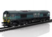 39062 Marklin Diesellocomotief Class 66 van LINEAS SNCB MFX+, Rook & Sound