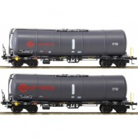 96210017 Igra Model 2 delige set tankwagens Zacns 88 Ermewa rood logo