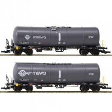 96210018 Igra Model 2 delige set tankwagens Zacns 88 Ermewa wit logo