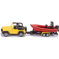 1658 Siku Jeep met boot