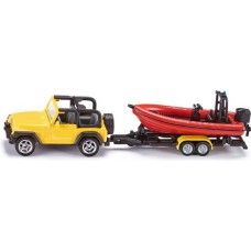 1658 Siku Jeep met boot