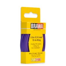 3100 Brawa draad Paars 0,14 MM² 10 meter 3100 Brawa draad Paars 0,14 MM² 10 meter