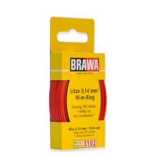 3102 Brawa draad Rood 0,14 MM² 10 meter 3102 Brawa draad Rood 0,14 MM² 10 meter