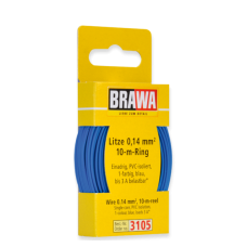 3105 Brawa draad Blauw 0,14 MM² 10 meter 3105 Brawa draad Blauw 0,14 MM² 10 meter