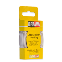 3109 Brawa draad Wit 0,14 MM² 10 meter 3109 Brawa draad Wit 0,14 MM² 10 meter