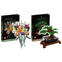 10280 - 10281 Lego Creator Expert Bloemenboeket en Bonsaiboom COMBIDEAL