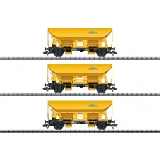 24168 Trix 3-delige set Zelflossers type Fcs van de Deutsche Bahn Gleisbau GmbH 24168 Trix 3-delige set Zelflossers type Fcs van de Deutsche Bahn Gleisbau GmbH