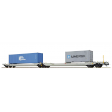 36547 ESU Pullman AAE NL Taschenwagen Bauart Sdggmrs TRANS CONTAINER - MAERSK