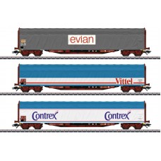 47118 Marklin Set schuifhuifwagens "Mineraalwatertransport" SNCF
