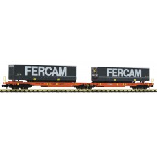 825010 Fleischmann N WASCOSA T2000 draagwagen FERCAM 825010 Fleischmann N WASCOSA T2000 draagwagen FERCAM