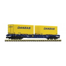 825210 Fleischmann N Containerdraagwagen DANZAS ÖBB 825210 Fleischmann N Containerdraagwagen DANZAS ÖBB