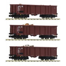 828345 Fleischmann N DB Goederenwagenset 3-delig met Schrootlading 828345 Fleischmann N DB Goederenwagenset 3-delig met Schrootlading