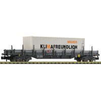 828823 Fleischmann N SBB Containerwagen met MIGROS-Container 828823 Fleischmann N SBB Containerwagen met MIGROS-Container