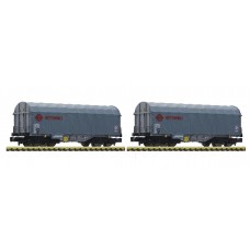 837927 Fleischmann N Set Schuifhuifwagens ERMEWA 837927 Fleischmann N Set Schuifhuifwagens ERMEWA