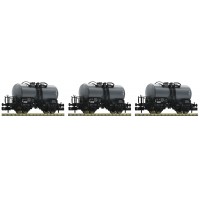 841601 Fleischmann N 3-delige set Ketelwagens DR 841601 Fleischmann N 3-delige set Ketelwagens DR