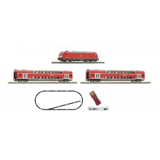 931897 Fleischmann N z21 Startset Diesellocomotief BR 245 met dubbeldekkers DB AG