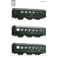 74070 Roco 3-delige set Rekowagen DR, set 1 74070 Roco 3-delige set Rekowagen DR, set 1