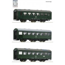 74070 Roco 3-delige set Rekowagen DR, set 1 74070 Roco 3-delige set Rekowagen DR, set 1