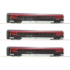 74087 Roco 3-delige set Railjet rijtuigen ÖBB met binnenverlichting 74087 Roco 3-delige set Railjet rijtuigen ÖBB met binnenverlichting
