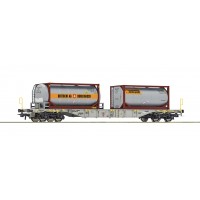 77340 Roco Containerdraagwagen BERTSCHI SBB Cargo AAE 77340 Roco Containerdraagwagen BERTSCHI SBB Cargo AAE