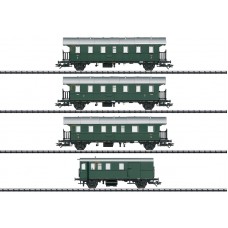 23456 Trix Set personenrijtuigen met stuurstandwagen MFX+ Geluid en binnenverlichting 23456 Trix Set personenrijtuigen met stuurstandwagen MFX+ Geluid en binnenverlichting
