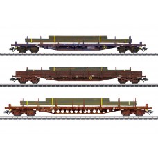 47160 Marklin Set beladen platte wagens CFL Cargo 47160 Marklin Set beladen platte wagens CFL Cargo