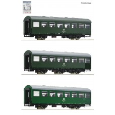 74071 Roco 3-delige set Rekowagen DR, set 2 74071 Roco 3-delige set Rekowagen DR, set 2