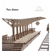 70013 UGears Trein Station 70013 UGears Trein Station