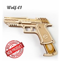 70031 UGears Elastiekjes pistooltje Wolf-01 70031 UGears Elastiekjes pistooltje Wolf-01