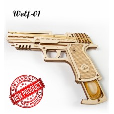 70031 UGears Elastiekjes pistooltje Wolf-01 70031 UGears Elastiekjes pistooltje Wolf-01