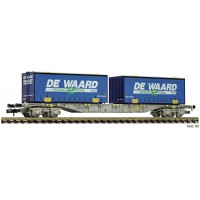 845373 Fleischmann N Containerdraagwagen De Waard 845373 Fleischmann N Containerdraagwagen De Waard