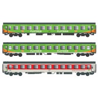 55241 ACME 3-delige set personenrijtuigen type Bom en Bomdz Flixtrain 55241 ACME 3-delige set personenrijtuigen type Bom en Bomdz Flixtrain
