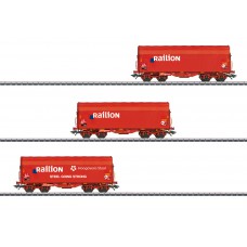 47221 Marklin Set met 3 schuifhuifwagens Shimmns Railion 47221 Marklin Set met 3 schuifhuifwagens Shimmns Railion