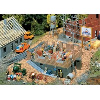 130307 Faller Huis in aanbouw 130307 Faller Huis in aanbouw