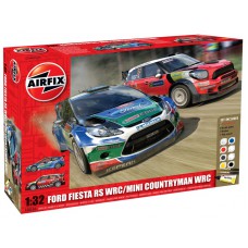 50154 Airfix Bouwpakket Ford Fiesta vs Mini Cooper compleet met verf en lijm