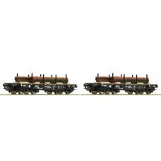 67133 Roco NS set van 2 zwaarlastwagens met stalen balken 67133 Roco NS set van 2 zwaarlastwagens met stalen balken