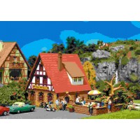 130314 Faller Pension met biertuin / biergarten 130314 Faller Pension met biertuin / biergarten