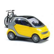 48907 Smart City Coupé met fietsendrager en fiets - Zwart 48907 Smart City Coupé met fietsendrager en fiets - Zwart