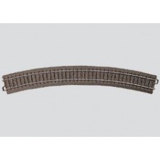 24430 Marklin Gebogen rail R4 = 579,3 mm. Boogstraal 30° 24430 Marklin Gebogen rail R4 = 579,3 mm. Boogstraal 30°