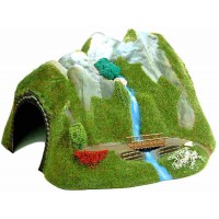 3007 Busch Tunnel recht met waterval H0 3007 Busch Tunnel recht met waterval H0