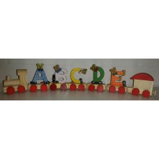 Houten lettertrein Letters Houten lettertrein Letters