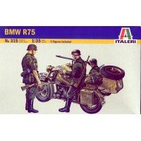 315 Italeri BMW R75 Motor met zijspan 1:35