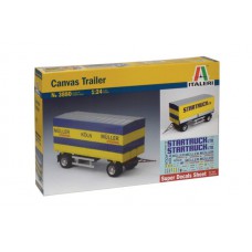 3880 Italeri Canvas Trailer MÜLLER Spedition Köln 1:24