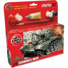 55109 Giftset Airfix Cromwell MkIV Tank 1:76 Met verf, lijm & kwast HUMBROL