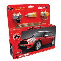 50125 AirFix Giftset BMW Mini Cooper 1:32 Met verf, lijm & kwast HUMBROL