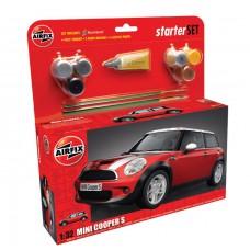 50125 AirFix Giftset BMW Mini Cooper 1:32 Met verf, lijm & kwast HUMBROL
