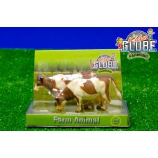 571877 Kids Globe Twee bruine koeien 1:32 571877 Kids Globe Twee bruine koeien 1:32