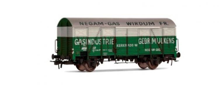 6228 Rivarossi NS Gesloten wagon Gs "Negam Gas" WIRDUM FRIESLAND.