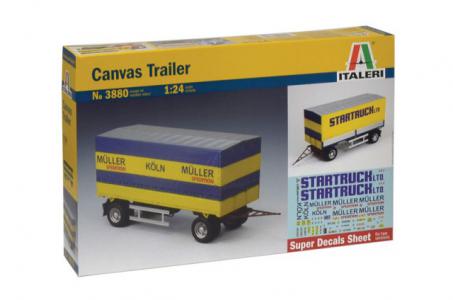 3880 Italeri Canvas Trailer MÜLLER Spedition Köln 1:24