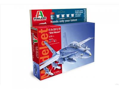 71016 Italeri Straaljager "Wild Weasel" F/A-18 C/D Met verf, kwast & lijm